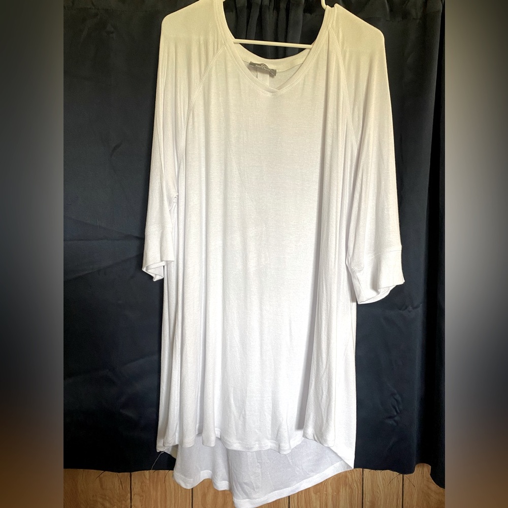 2XL K. Jordan White Long Sleeve